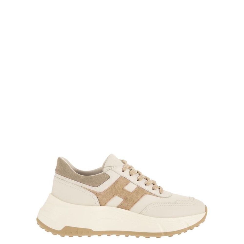 Hogan Women Hi-Fi - Leather And Suede Trainers With Chunky Sole